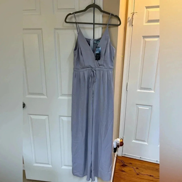 She + Sky Wide Leg Wrap Jumpsuit - Picture 2 of 7